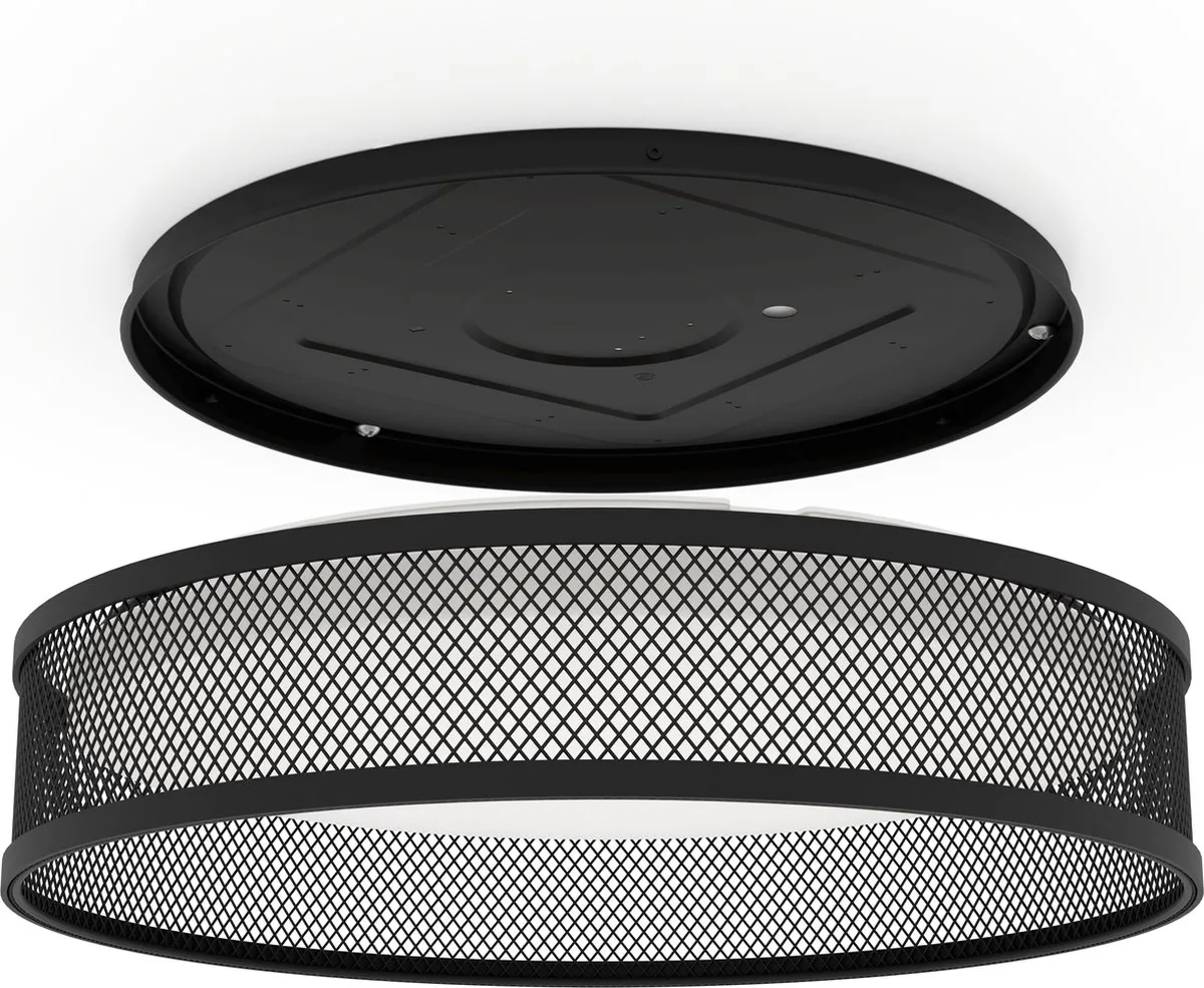Eglo Luppineria Plafondlamp Ø38,5cm - Zwart/Wit