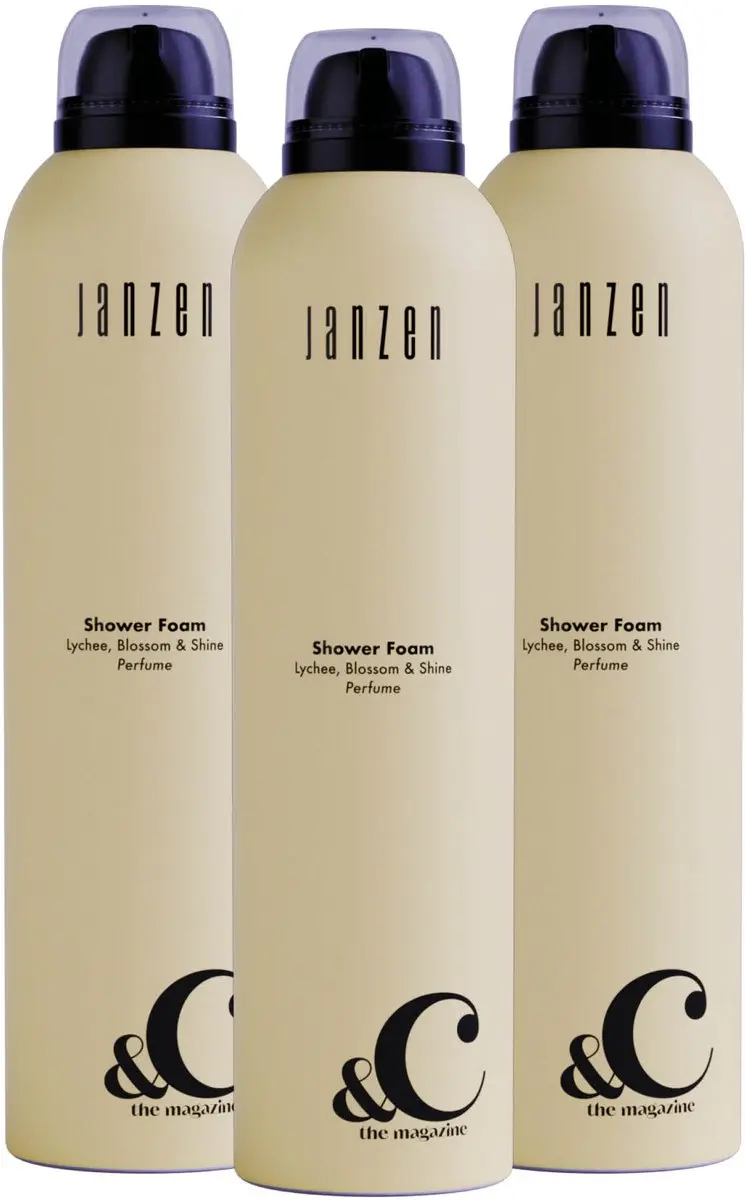 Janzen Shower Foam Lychee Blossom & Shine 3x200ml