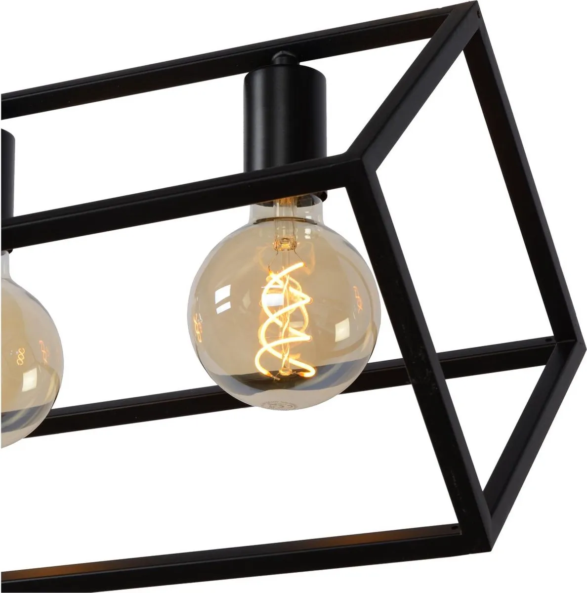 Lucide Fabian Hanglamp 6xE27 - Zwart