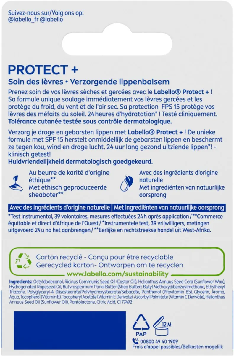 Labello Med Repair Protect+ SPF15 Lippenbalsem - 6 Stuks