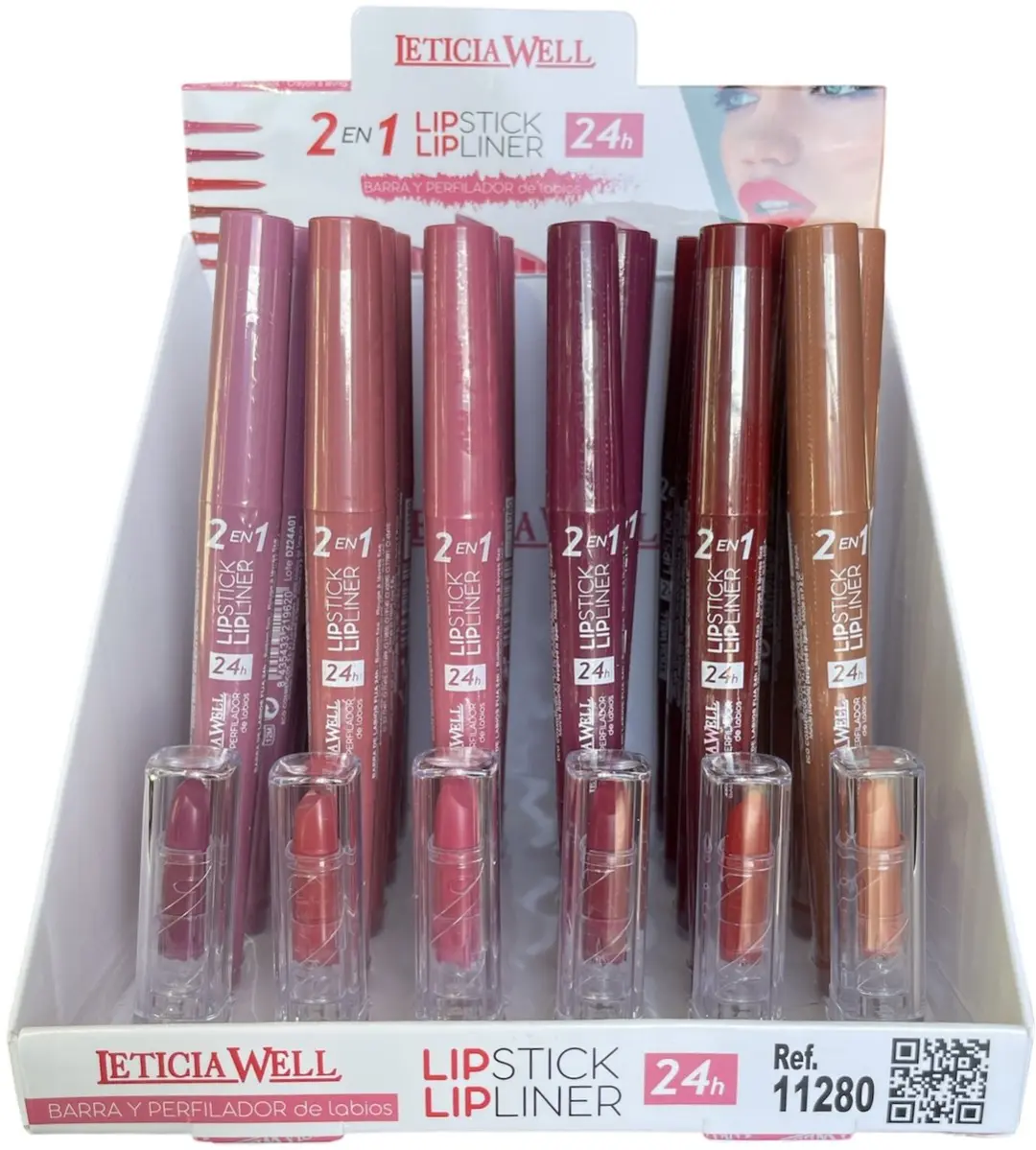 Leticia Well 2-in-1 Lipstick & Lipliner Set - 6 Stuks - Multi