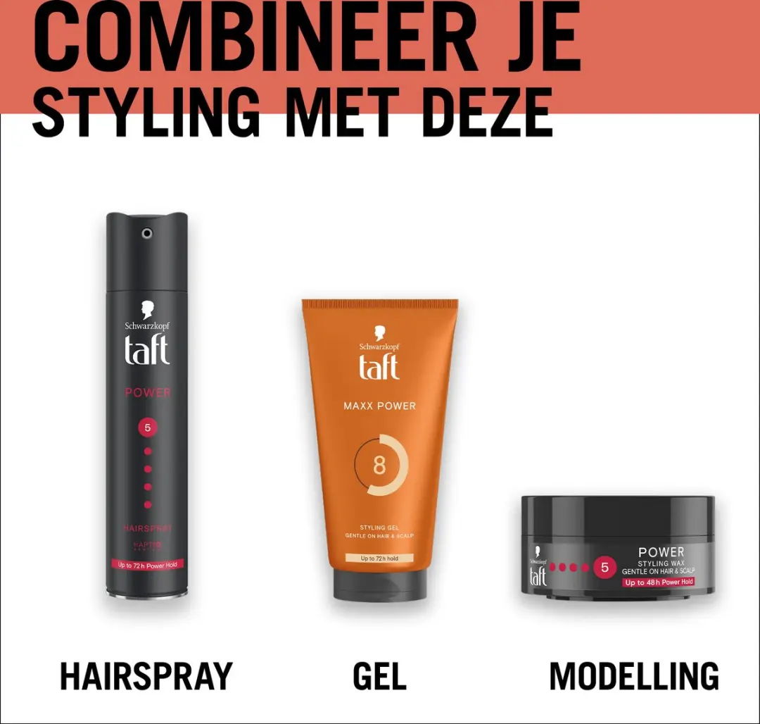 Taft Gel Maxx Power Haarmousse - 6x150ml