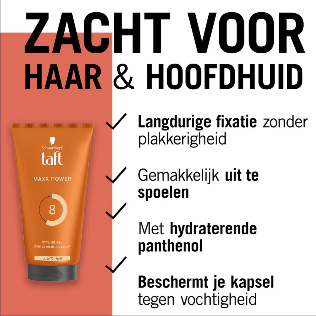 Taft Gel Maxx Power Haarmousse - 6x150ml