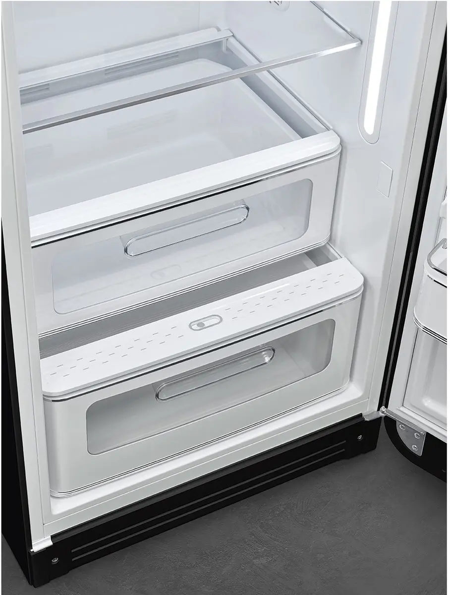 Smeg FAB28RBL6 Combi-koelkast Vrijstaand 270L - Zwart - afbeelding 6 van 6