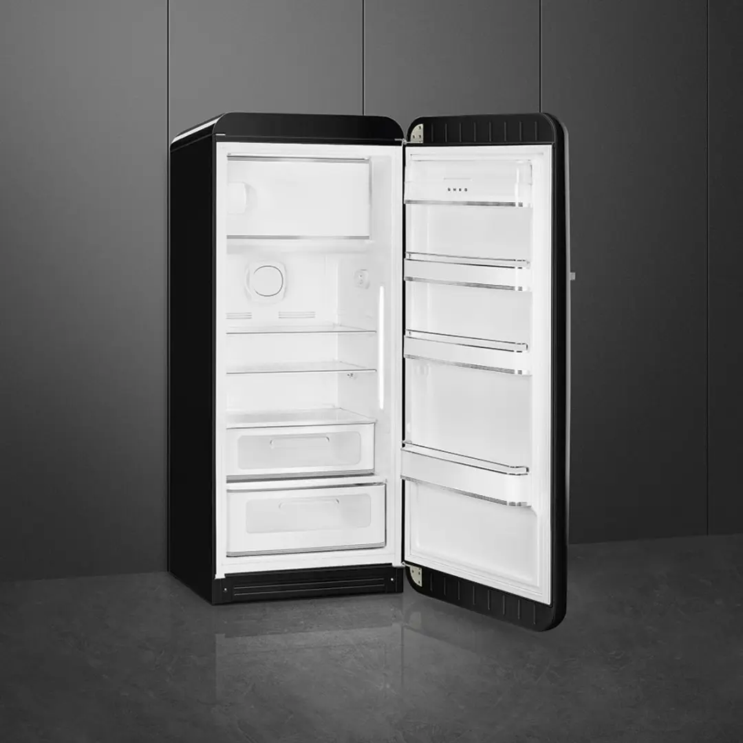 Smeg FAB28RBL6 Combi-koelkast Vrijstaand 270L - Zwart