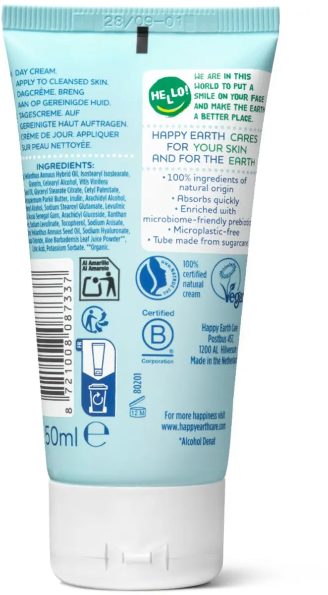Happy Earth Natuurlijke Dagcrème 50ml
