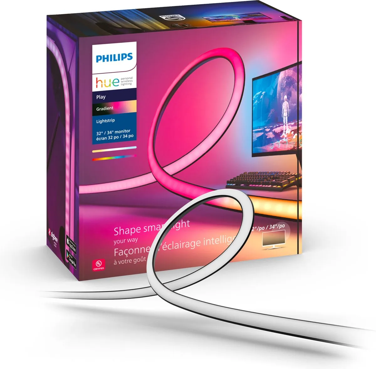 Philips Hue Play Gradient Lightstrip PC Monitor