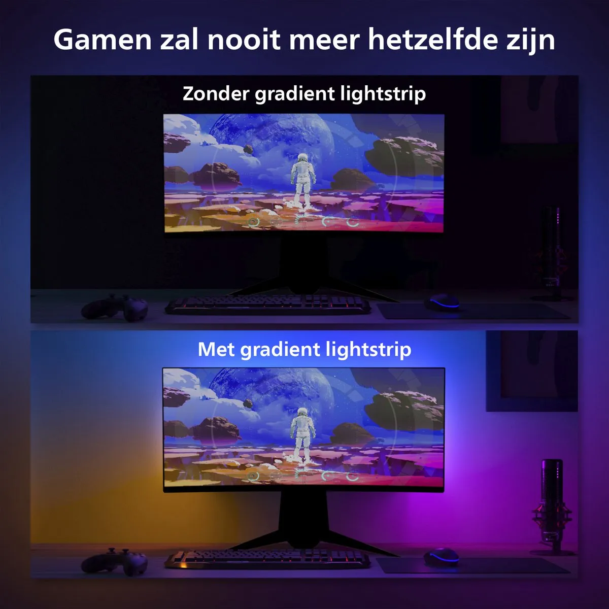 Philips Hue Play Gradient Lightstrip PC Monitor - RGBW