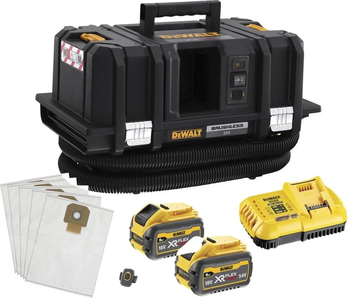 DeWalt DCV586MT2 XR FlexVolt Accu Stofzuiger 54V