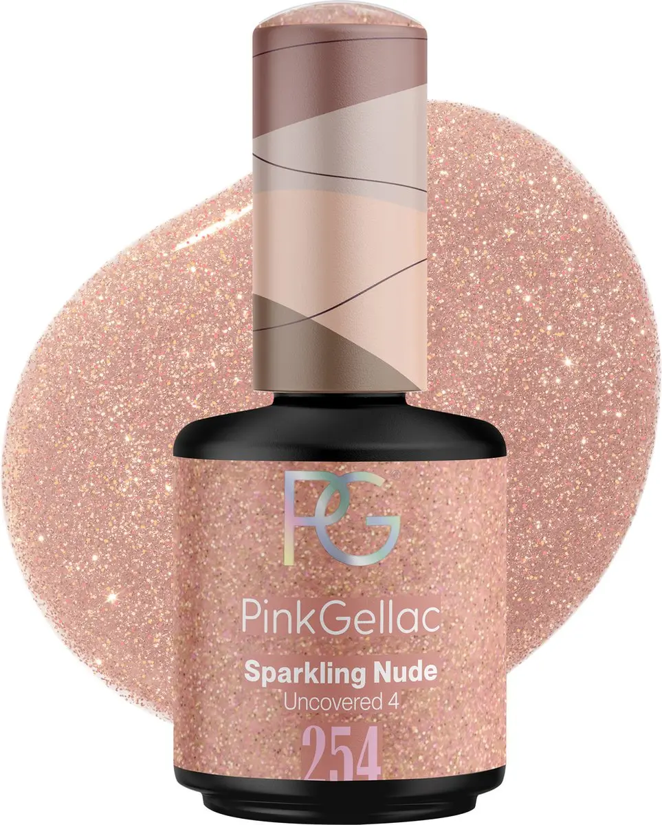 Pink Gellac 254 Sparkling Nude Gellak 15ml