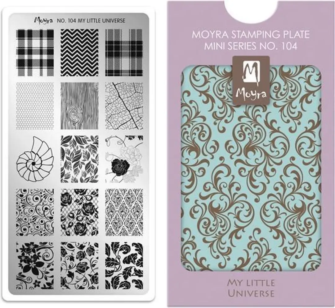 Moyra Mini Stamping Plate M104 My Little Universe