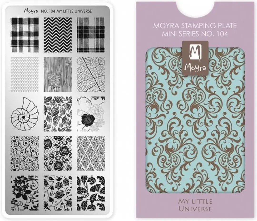 Moyra Mini Stamping Plate M104 My Little Universe