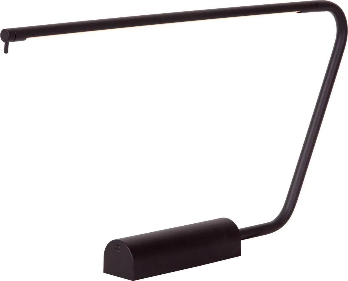 Lucide MADISON - Bureaulamp - LED Dimbaar - 1x6,5W 2700K - Zwart