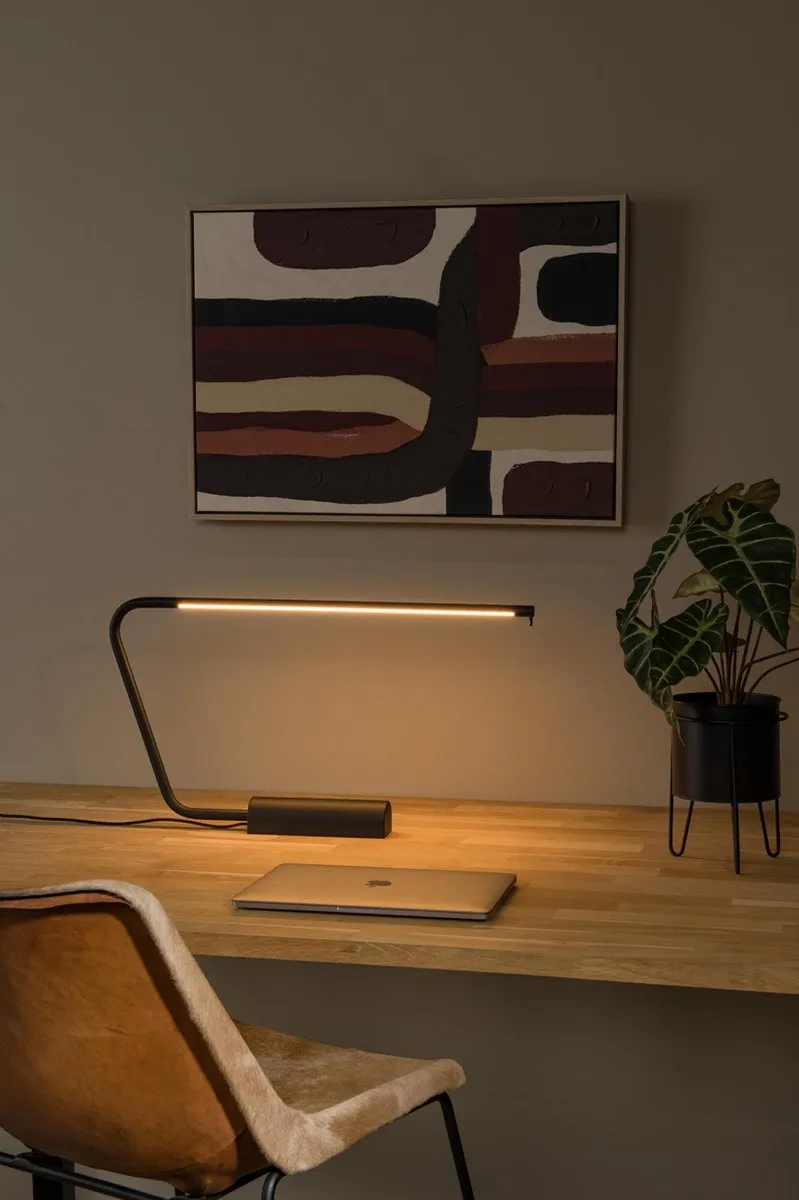 Lucide Madison Bureaulamp LED 6,5W 2700K - Zwart - afbeelding 6 van 6