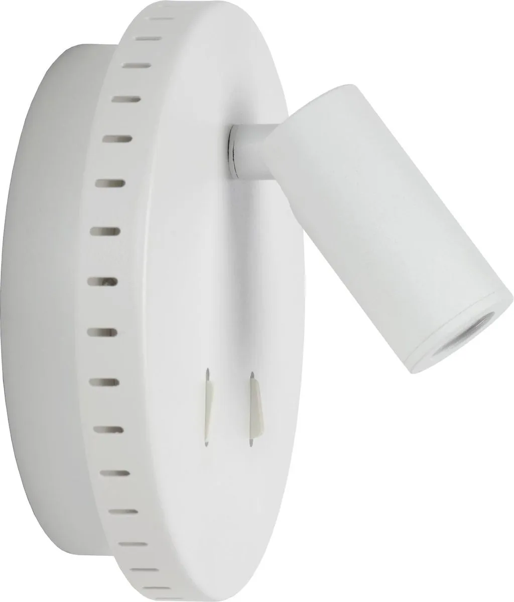 Lucide Bentjer Bedlamp/Wandlamp Ø14cm - 3000K - Wit