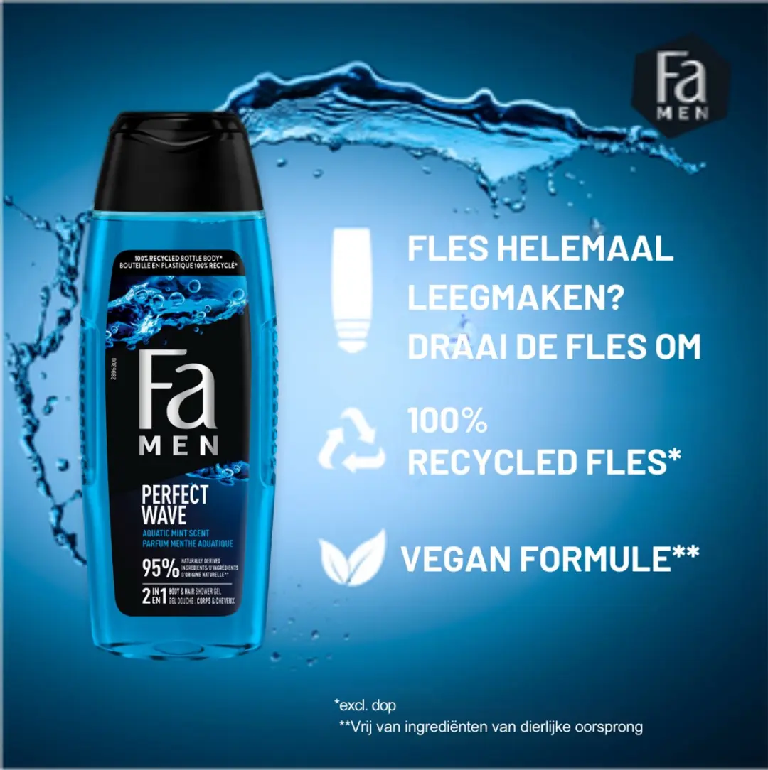 Fa Men Perfect Wave Douchgel - 6x250ml