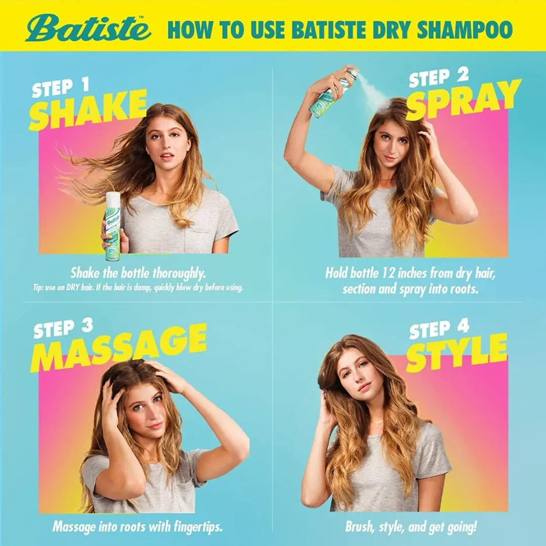Batiste Cherry Droogshampoo - 200ml - 4 Stuks