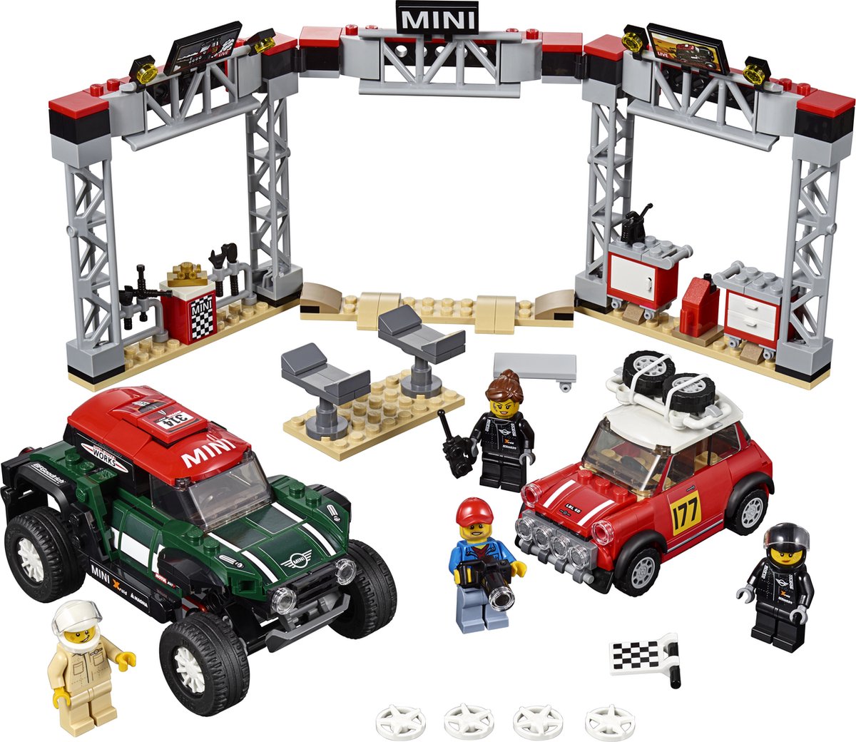 LEGO Speed Champions 1967 Mini Cooper S Rally en 2018 MINI John Cooper Works Buggy - 75894