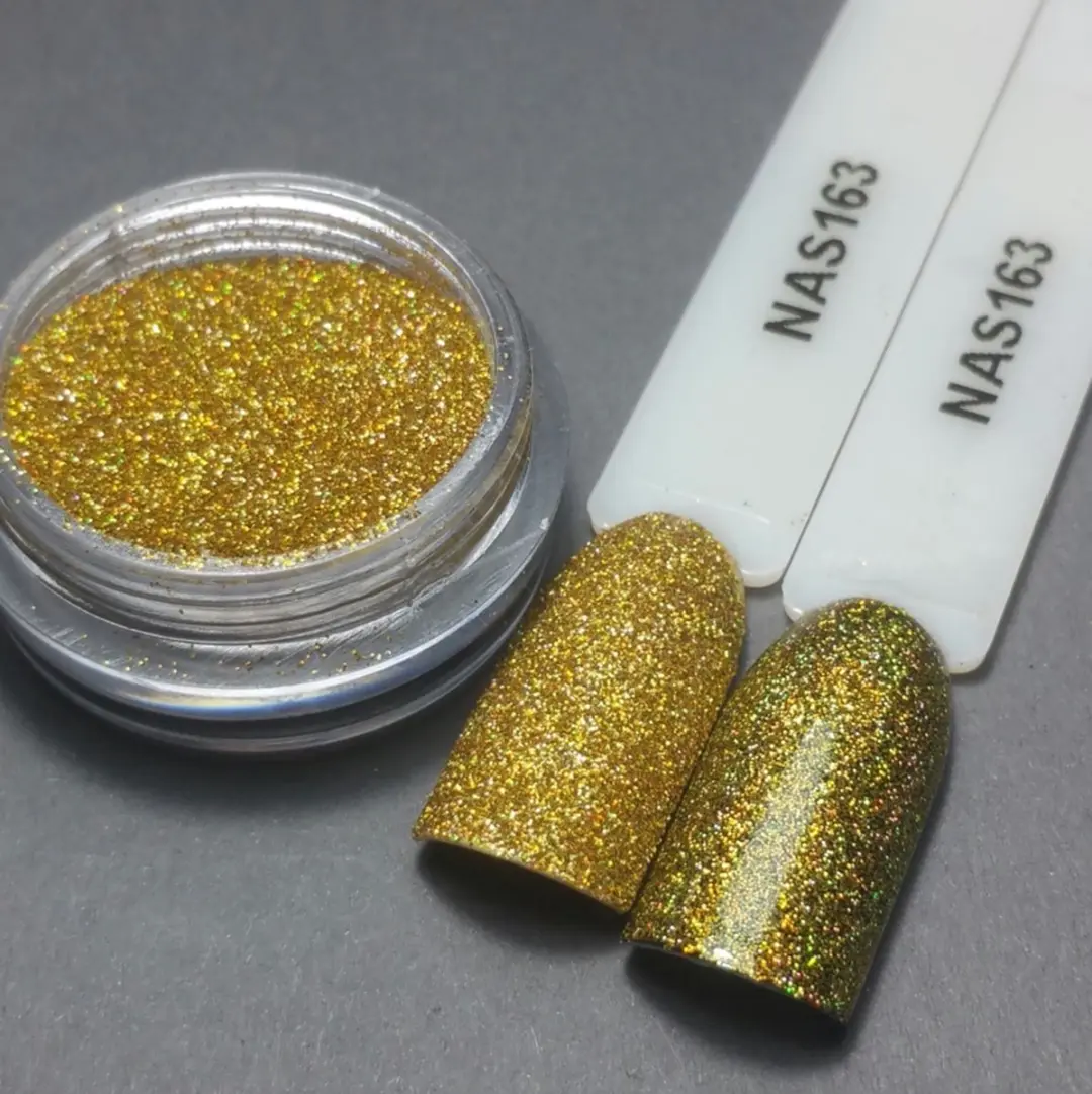 Korneliya Nailart Sugar Nagelglitter 163 Holografic Prosecco Goud