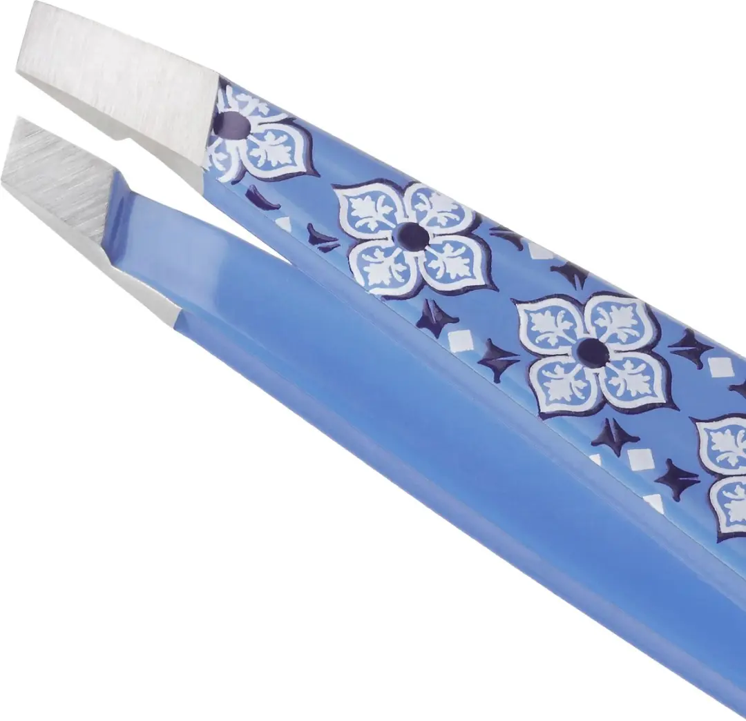 Tweezerman Mini Slant Pincet Lisboa Sea - Blauw