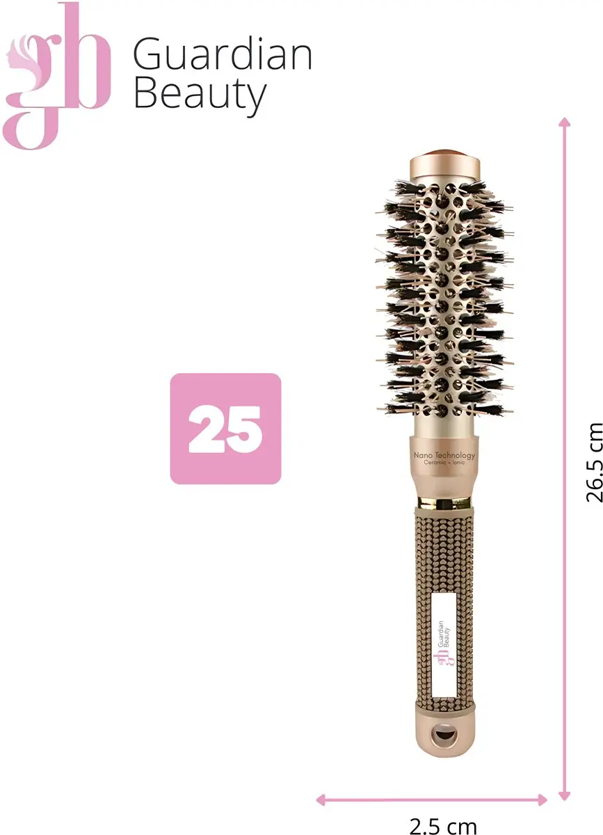 Guardian Beauty Föhnborstel - 4-delig - Keramisch & Ionisch - Goud