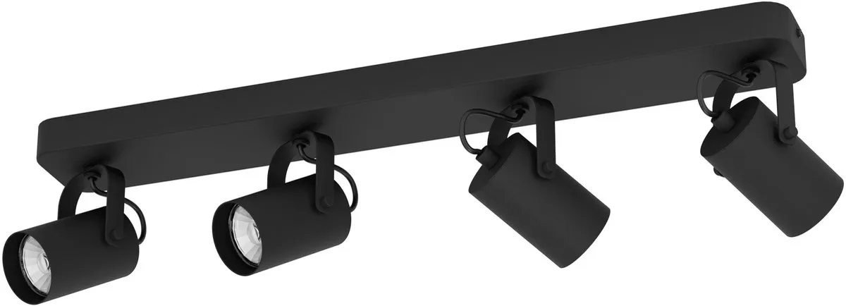 Eglo Sorego Spot GU10 - 4 Lichtpunten 58cm - Zwart