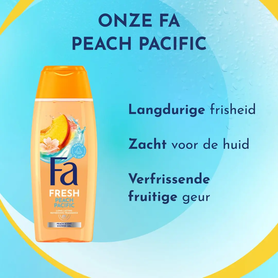 Fa Peach Pacific Douchegel - 12x250ml
