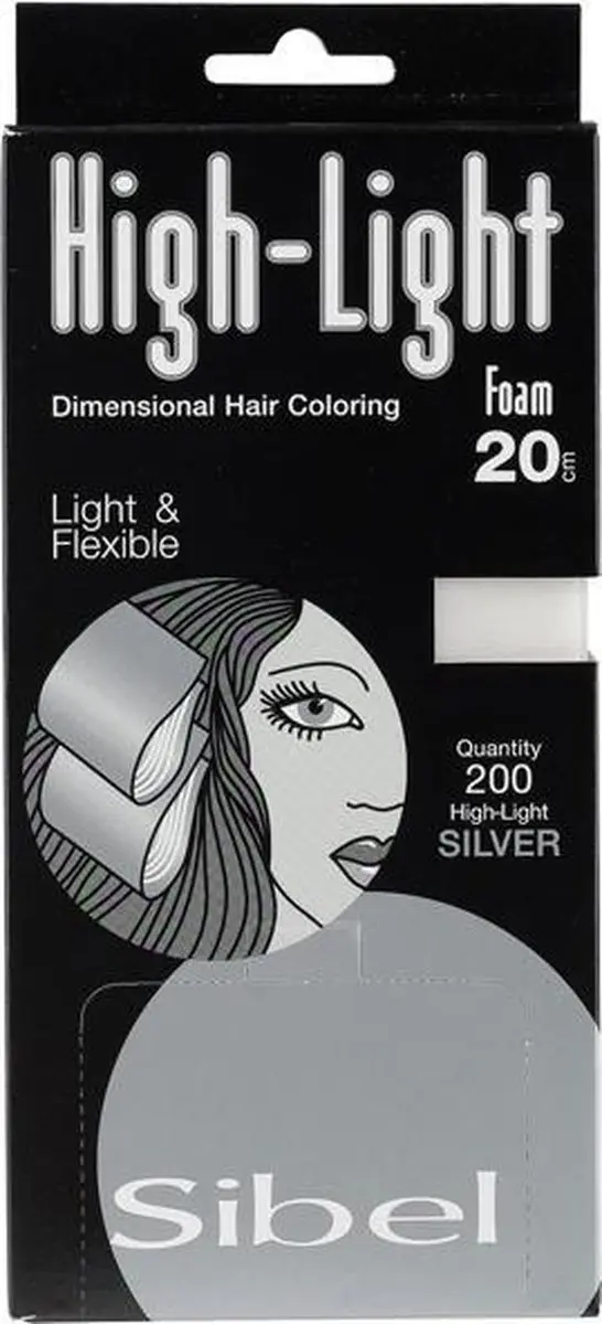 Sibel Hi Lite Foam Zilver 200 Stuks 9,5x20cm