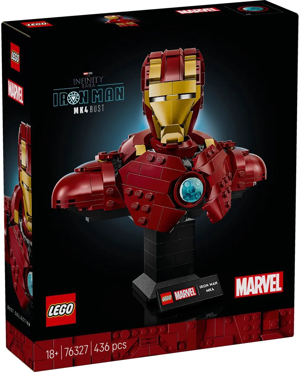 LEGO Marvel Iron Man MK4 Buste 76327 - 436 Stukken