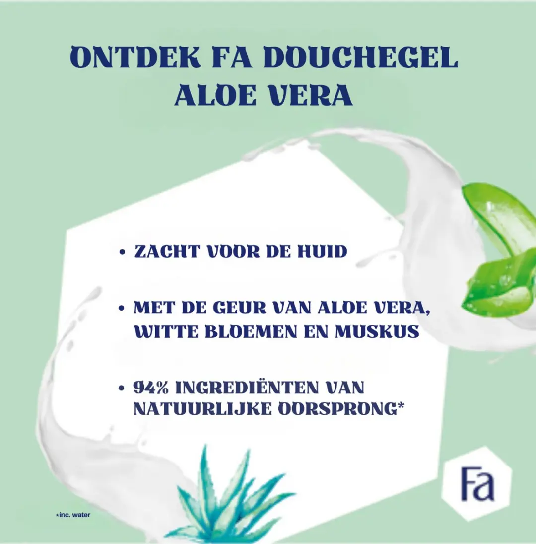 Fa Douchegel Yoghurt & Care Aloe Vera 250ml - 6 Stuks