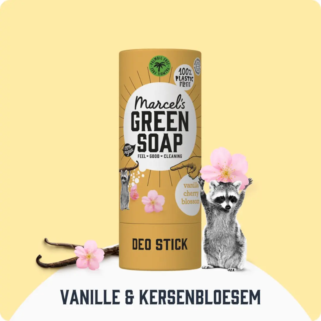 Marcel's Green Soap Deo Stick Vanille & Kersenbloesem - 240g (6x40g)
