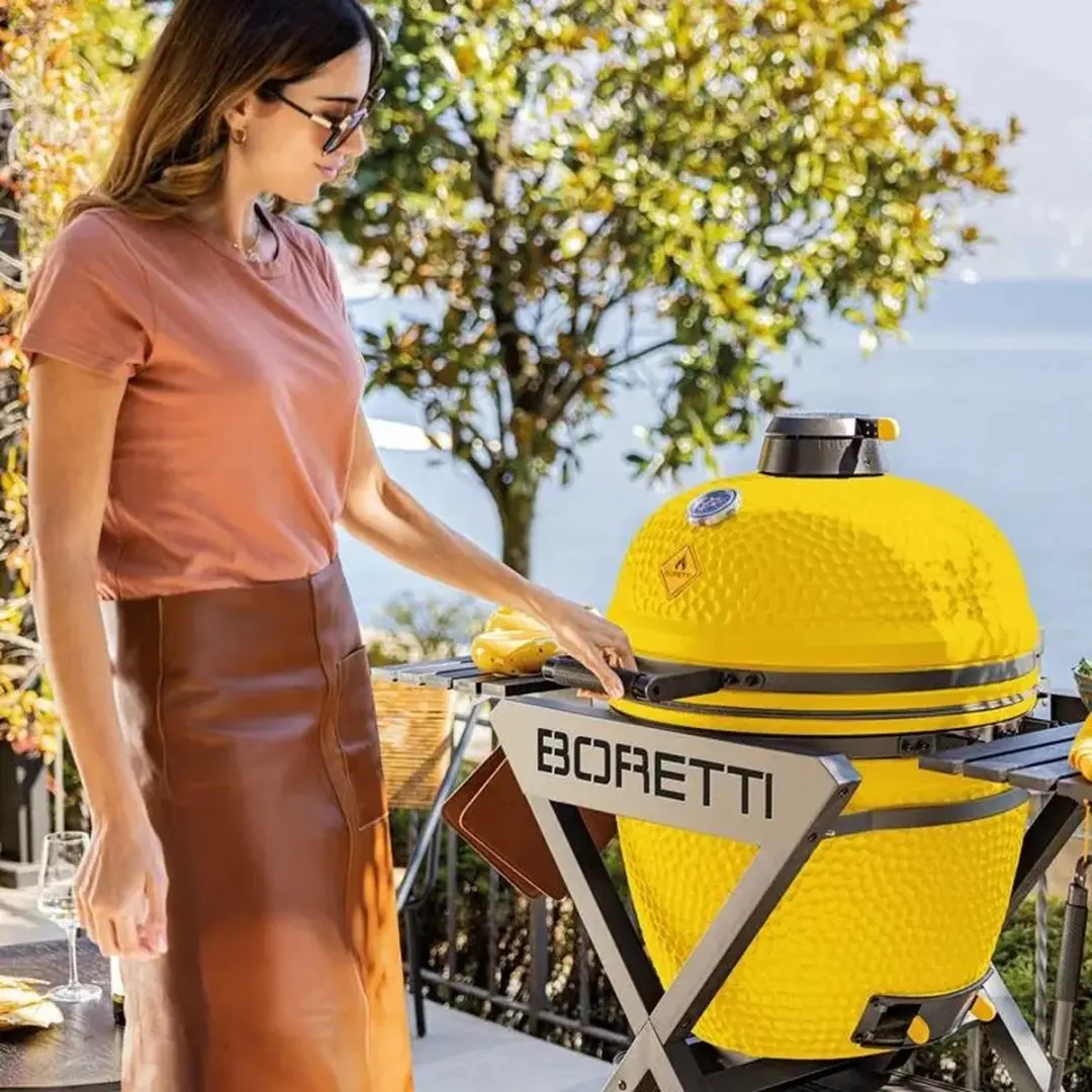 Boretti Ceramica Kamado Barbecue Large Limone - Geel