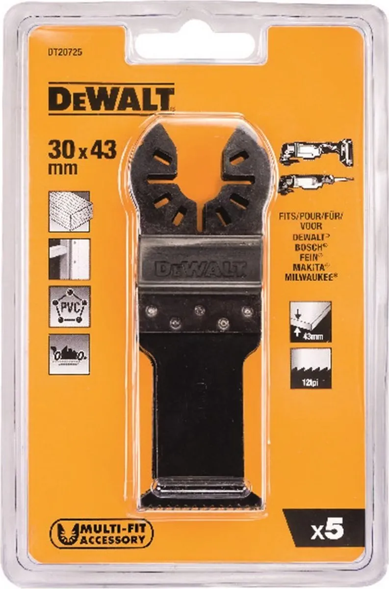 DeWalt DT20725 Multitool Zaagblad HCS