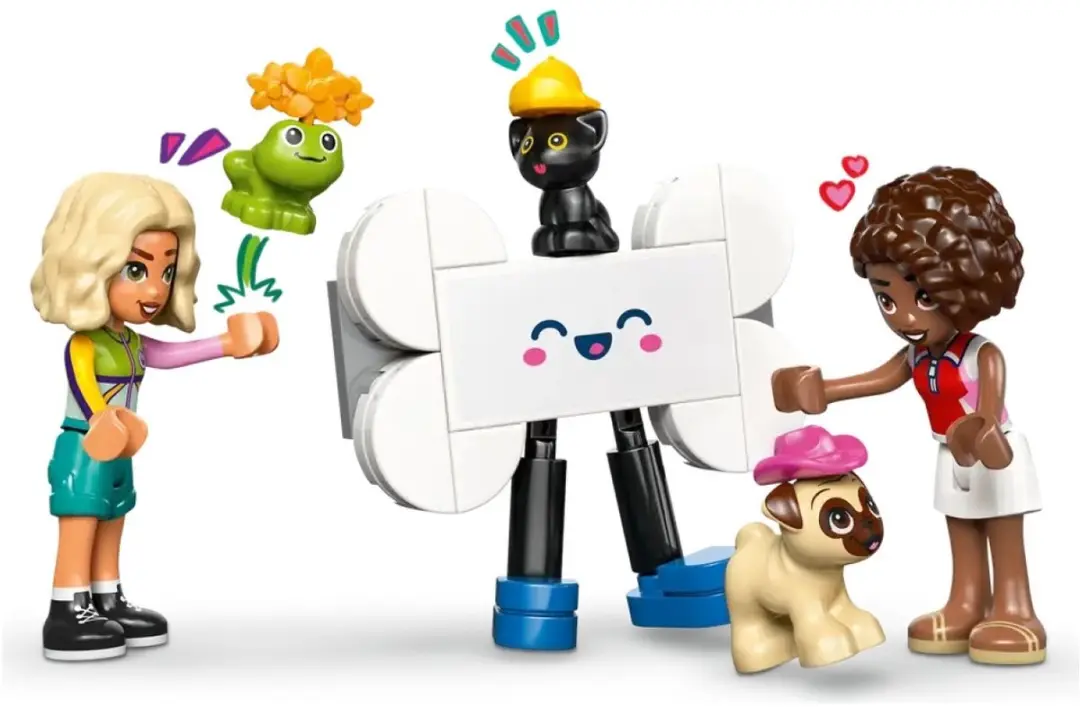 LEGO Friends Bestelwagen Dierenaccessoires - 5 Minifiguren - Multicolor