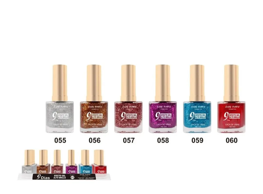 Easy Paris Nagellak 056 - Transparant/Goud/Glitters 13ml