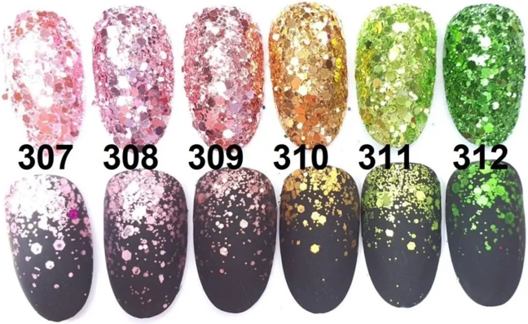 Korneliya Nailart Glitters 308 - 1 Stuk