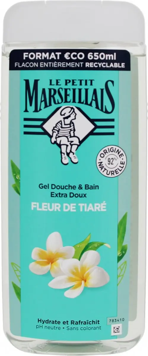 Le Petit Marseillais Fleur de Tiaré Bad- en Douchegel 650ml