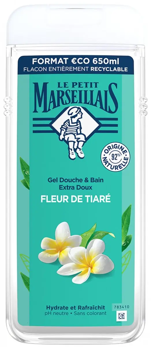 Le Petit Marseillais Fleur de Tiaré Bad- en Douchegel 650ml