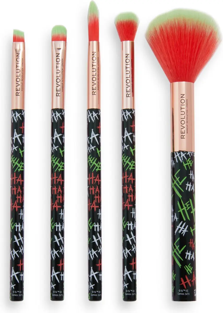 Makeup Revolution The Joker Put On A Happy Face Brush Set - 5 Stuks - Multicolor