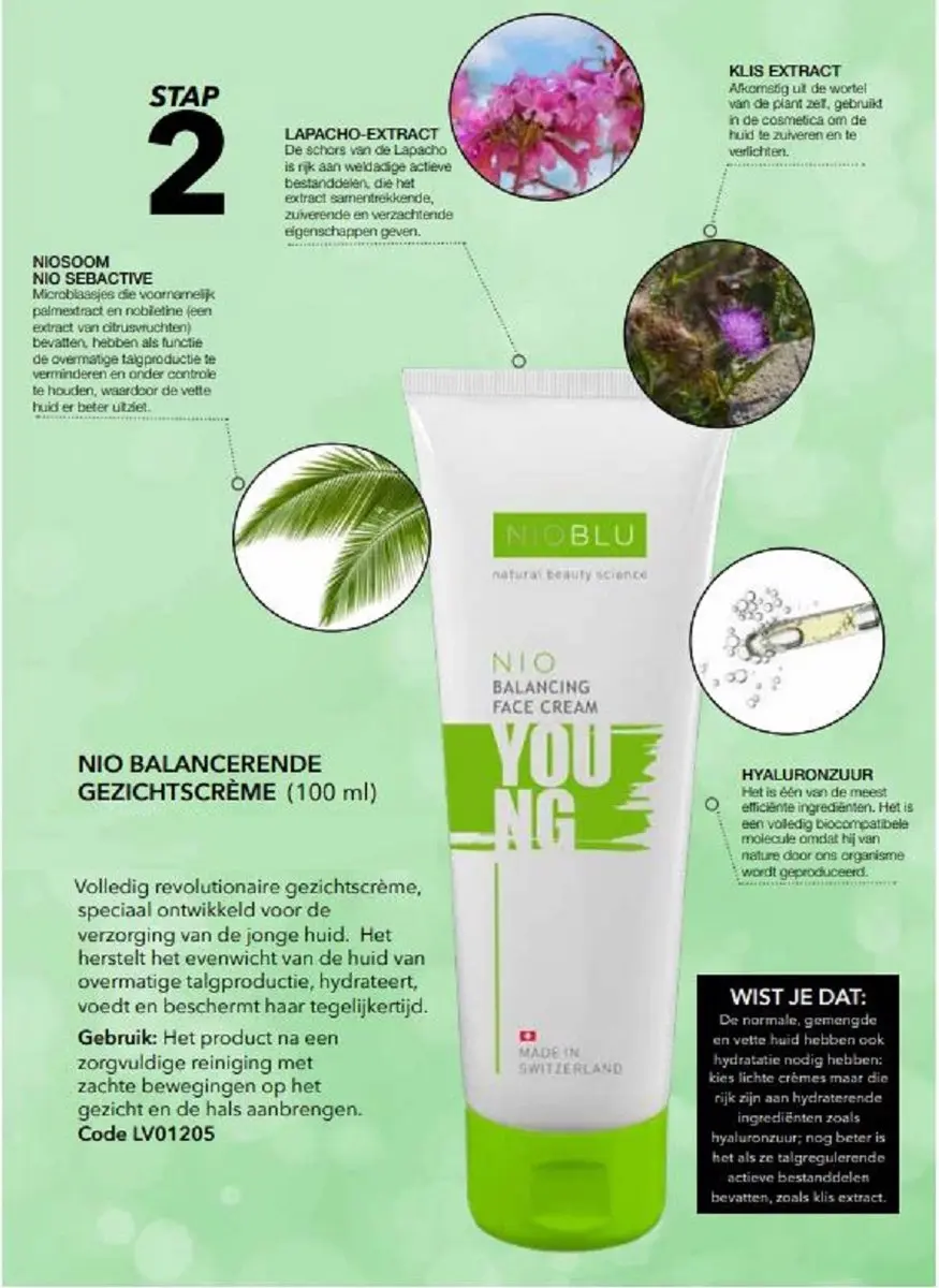 NIOBLU Young Balancing Gezichtscrème 100ml