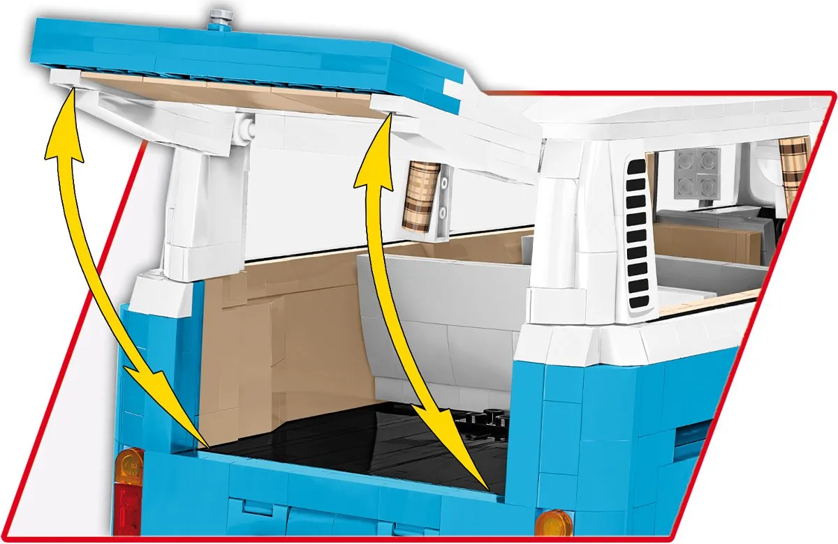 Cobi Volkswagen T2A Camper Bouwset 2366 - 1:12 - 24362