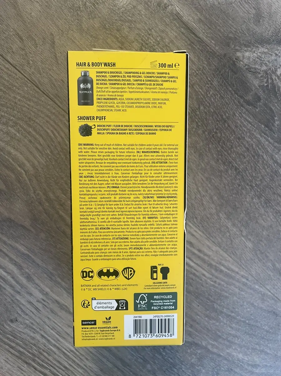 Sence Batman Kids Hair & Body Wash Set 300ml