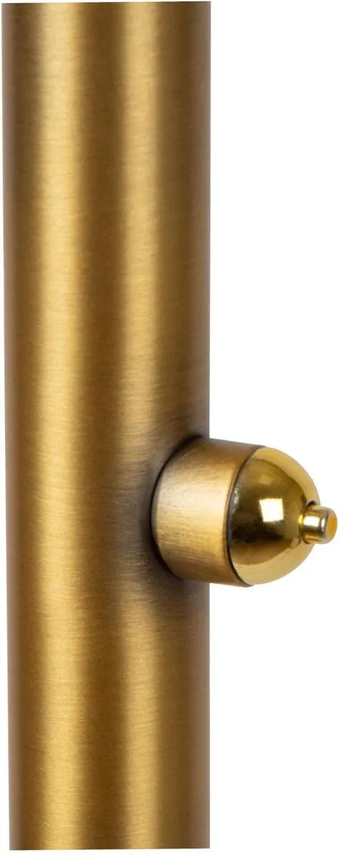 Lucide Zenith Vloerlamp - Ø25,4cm Mat Goud/Messing