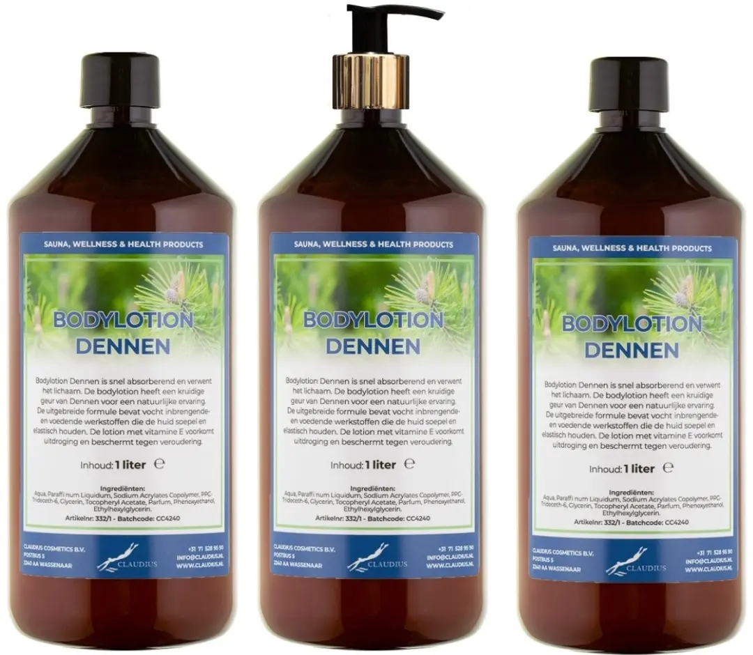 Splashbox Cosmetics Dennen Bodylotion 3L - 3 Stuks