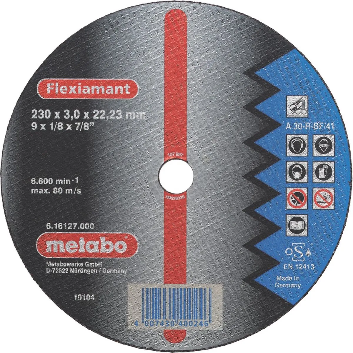 Metabo Doorslijpschijf Flexiamant 150x3mm Staal A30R