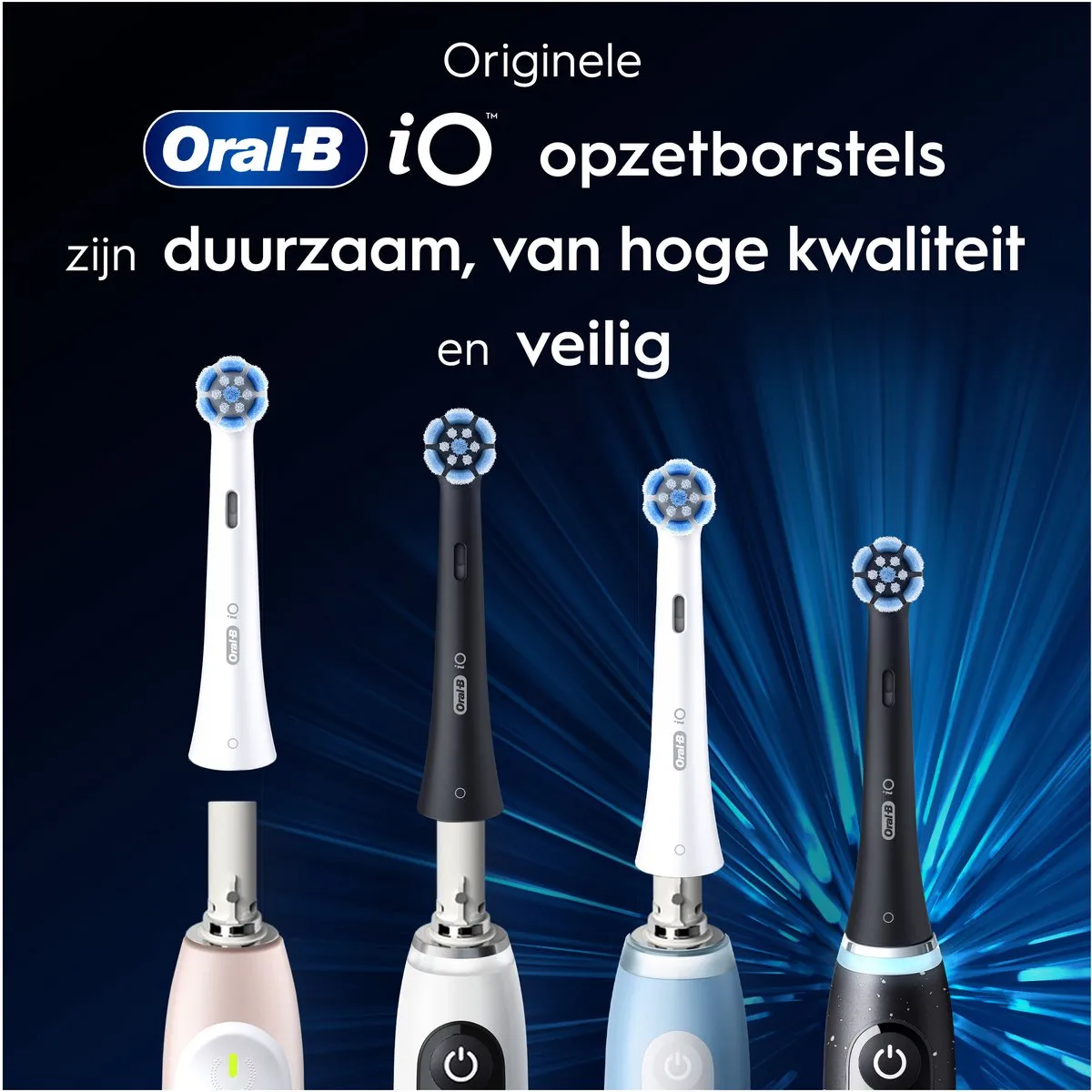 Oral-B iO CrissCross Opzetborstels 4 Stuks