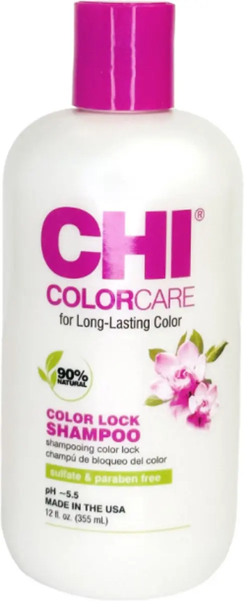Chi Natural Life Color Care Color Lock Shampoo 355ml - Gekleurd haar