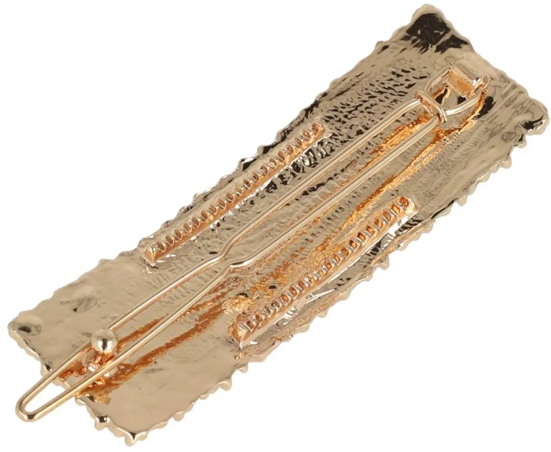 Haarsoires Haarspeld 7cm - Rechte Vorm - Geribbeld - Goud