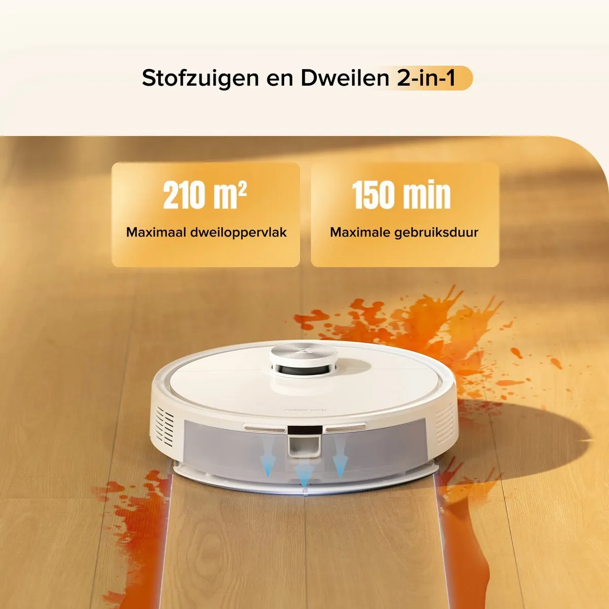 Roborock Q7 M5 Robotstofzuiger 10000 Pa - Wit