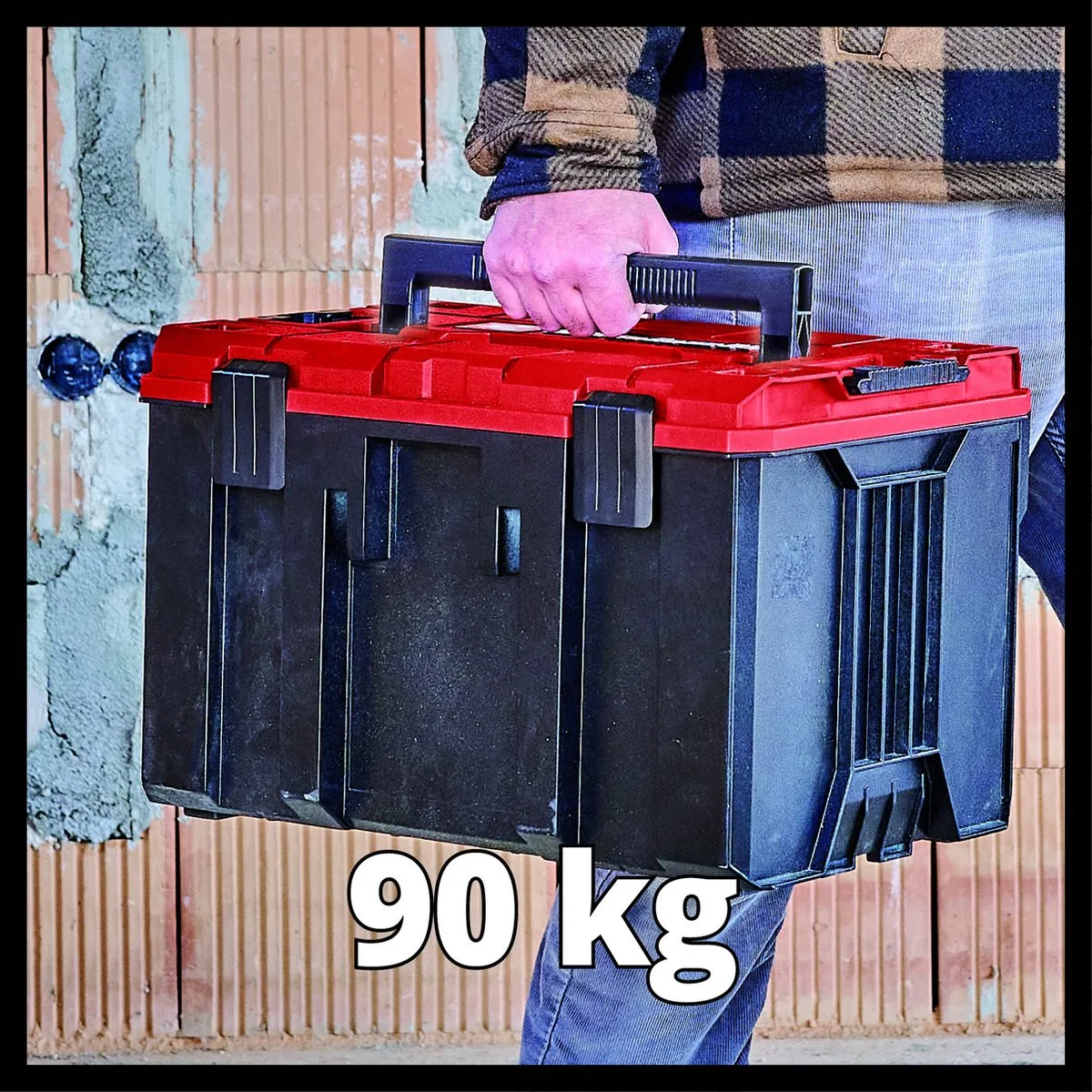 Einhell E-Case M 4540021 Systeemkoffer - 90kg - Rood